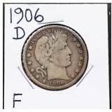 1906D barber half dollar
