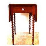 Primitive drop leaf 1 drawer stand