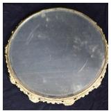 Vintage 12in plateau mirror