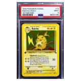 Graded mint Pokemon 1999 Raichu 1st Edition card
