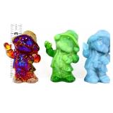 Lot of 3 Mosser daisy clown figures