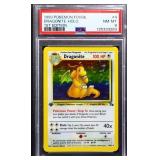 Graded NM Pokemon 1999 Dragonite 1st Edition card