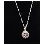 GENUINE DIAMOND WHEEL NECKLACE