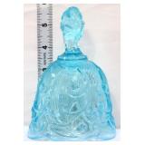 Fenton light blue opalescent lily of valley bell