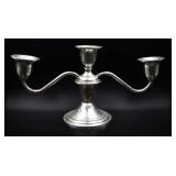 Weighted sterling candleholder