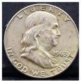 1963 Franklin half dollar