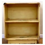 Vintage stenciled 2 shelf bookshelf, see pics