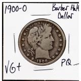 1900O barber half dollar