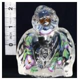 Fenton opalescent angel w/ flowers