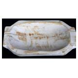 White wood biscuit dough bowl see pics