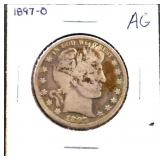 1897O barber half dollar