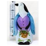 Fenton penguin with blue coat