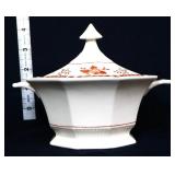Ironstone bittersweet sauce boat w/ lid