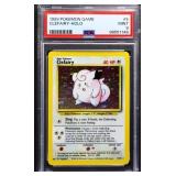 Graded mint Pokemon 1999 Clefairy Holo card