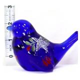 Fenton cobalt bird with white stars
