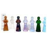 Lot of 7 3in Degenhart Priscilla glass figures