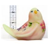 Fenton burmese songbird w/ flowers