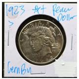 1923S peace dollar