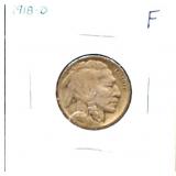 1918D buffalo nickel