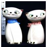 Pair vntg Holt Howard midmod cat salt/pepper set