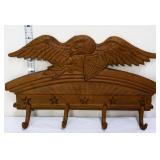 Cast iron eagle hanging coat hooks