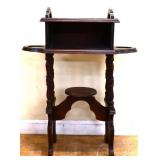 Vintage wood smoke stand