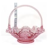 Fenton dusty rose pink basket