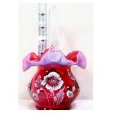 Fenton Treasure Collection cranberry basket