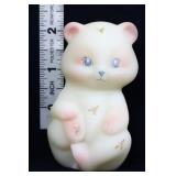 Fenton rosalene satin teddy bear flowers