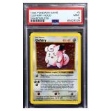 Graded mint Pokemon 1999 Clefairy Shadowless card