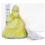 Boyd yellow/white slag Queena colonial lady figure