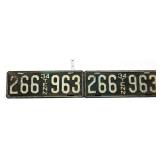 Pair 1934 TN license plates