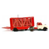 Vntg Tonka metal livestock truck w trailer see pic