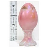 Fenton pink iridescent egg