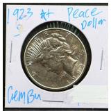 1923S peace dollar