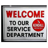 Porcelain Kendall Service Department sign