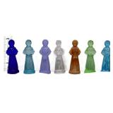 Lot of 7 3in Degenhart Priscilla glass figures