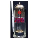 Glass Pepsi straw holder