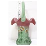 Fenton sign lotus mist dancing wildflowers basket