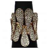 Sterling genuine diamond ring