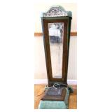 Vintage iron coin op scales, untested