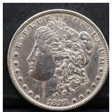 1898 Morgan silver dollar