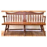 Vintage spindleback bench