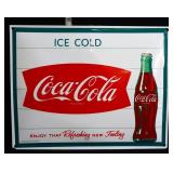 Porcelain Ice Cold Coca Cola sign