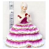 5in girl figural powder box