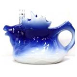 Blue/white moose cream pitcher