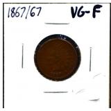 1867 Indian head penny