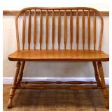 Vintage spindleback bench