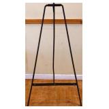 Vintage iron campfire kettle easel