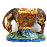 Donkey figural planter